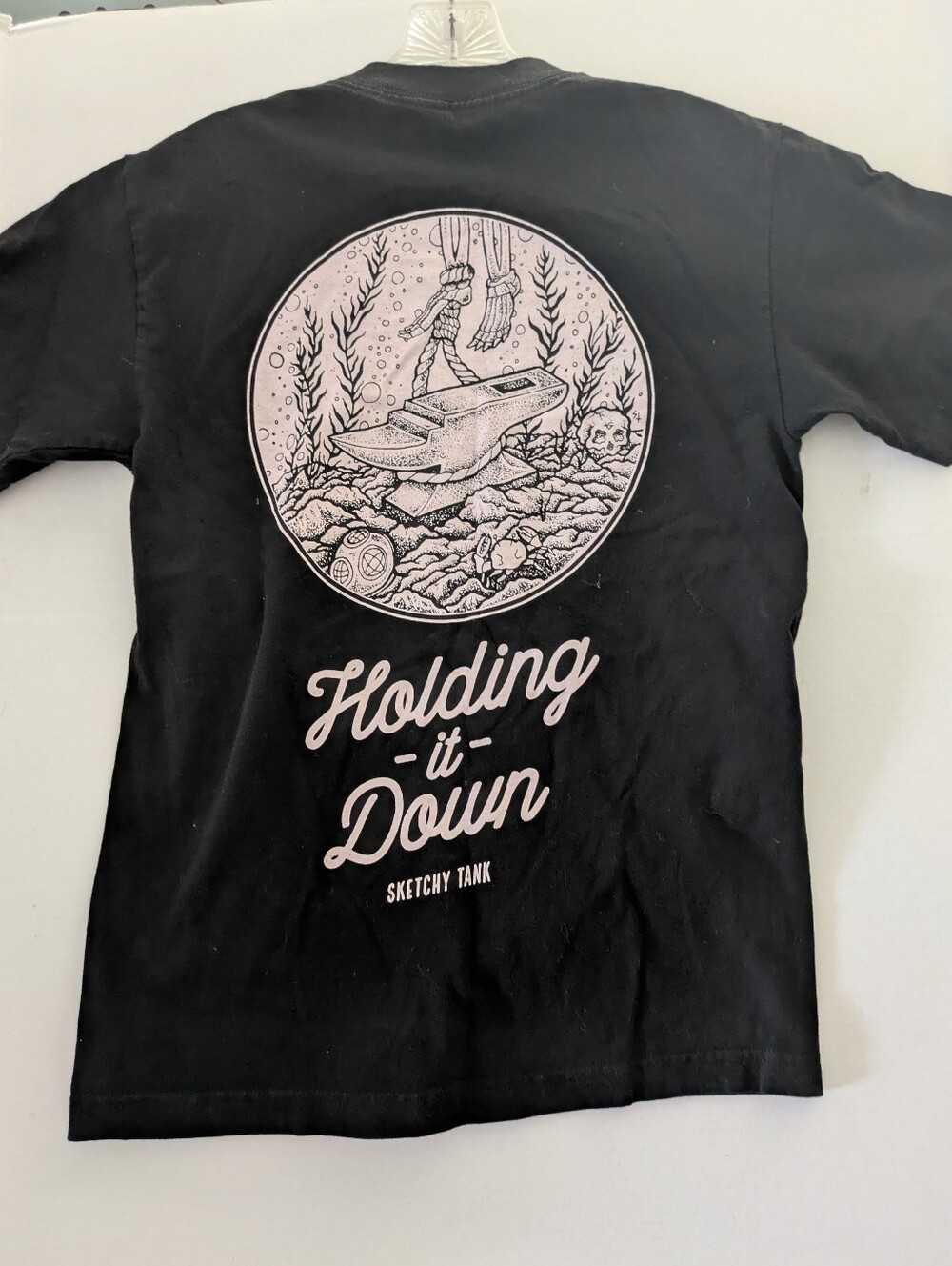 SKETCHY TANK tshirt TOP. Holding It Down Size Small